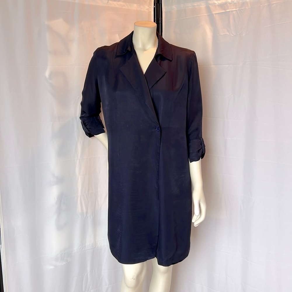 Ted Baker Navy Blue Trench Coat